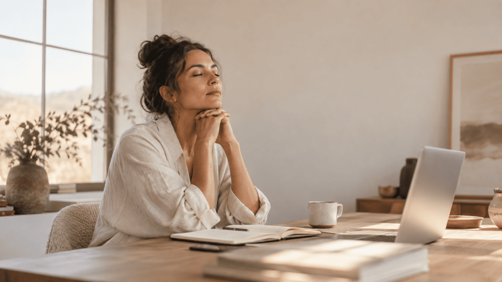 Emprendedora afrontando con resiliencia el desánimo y las dificultades de emprender